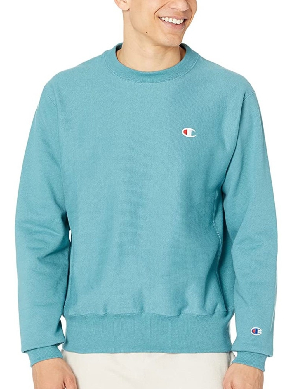 Champion Reverse Weave Men's Crewneck Fleece Sweatshirt Blue XL NWT!